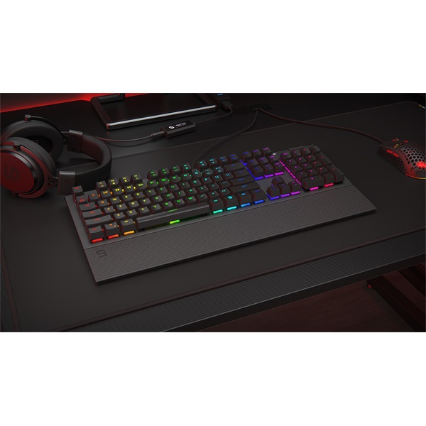 SPC Gear GK650K US Omnis (Kailh Blue) RGB mechanikus gamer billentyűzet