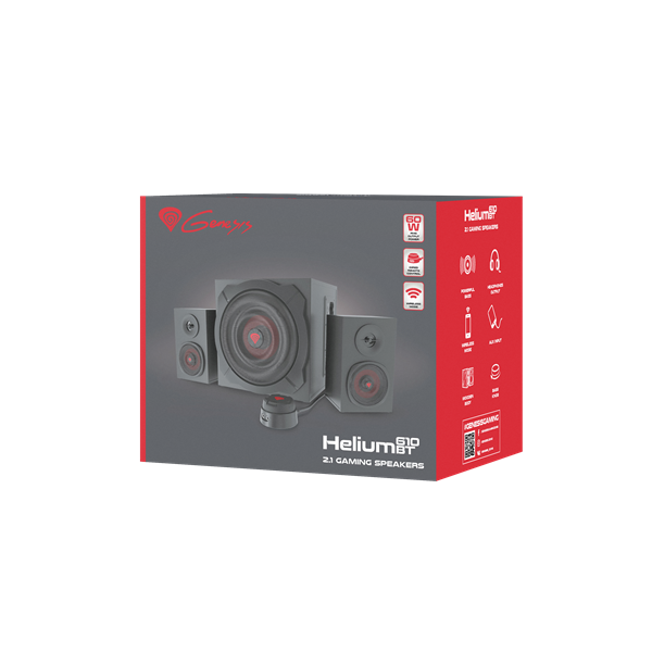 Genesis NCS-1408 HELIUM 610 Bluetooth gamer hangfal 2.1 - fekete