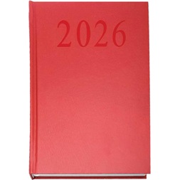 2026 A5 napi beosztású bordó határidőnapló