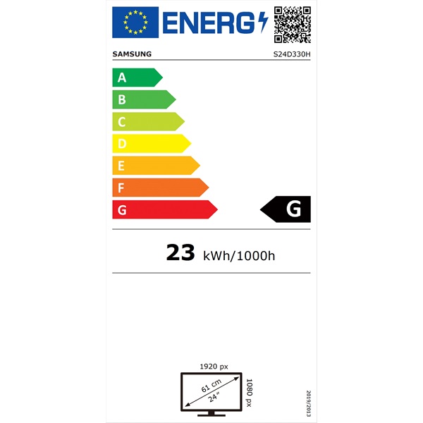 Samsung 24" S24D330H FHD TN VGA/HDMI fekete LED monitor
