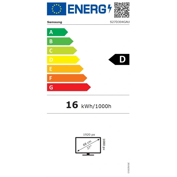 Samsung 27" S27D304GAU S3 S30GD FHD IPS 100Hz  monitor