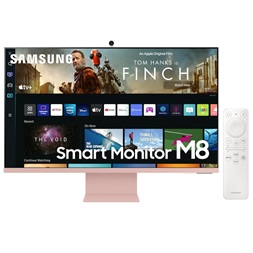 Samsung 32" M8 S32BM80PUU 4K VA pink SMART monitor távirányítóval