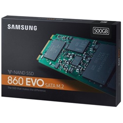 Samsung 500GB SATA3 860 EVO M.2 SATA (MZ-N6E500BW) SSD