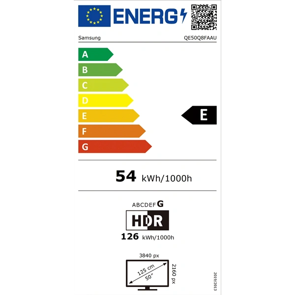 Samsung 50" QE50Q8FAAUXXH 4K UHD Smart QLED TV (Újracsomagolt)
