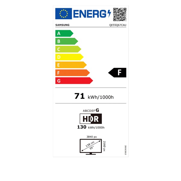 Samsung 55" QE55Q67CAUXXH 4K UHD Smart QLED TV