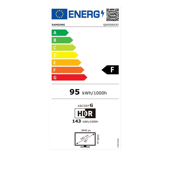 Samsung 65" QE65S90CATXXH 4K UHD Smart OLED TV (Újracsomagolt)