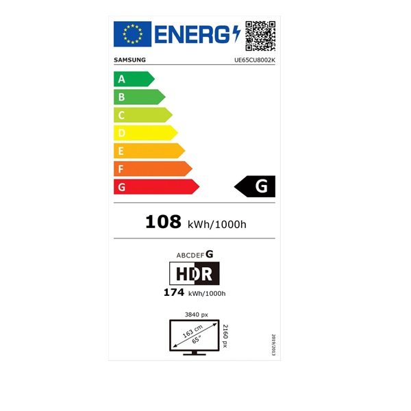 Samsung 65" UE65CU8002KXXH 4K UHD Smart LED TV