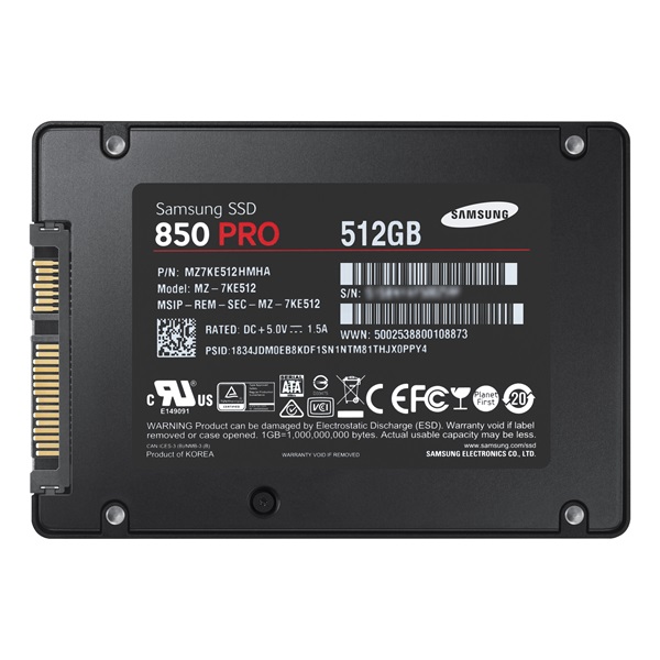 Samsung 512GB SATA3 2,5" 850 PRO Basic (MZ-7KE512BW) SSD