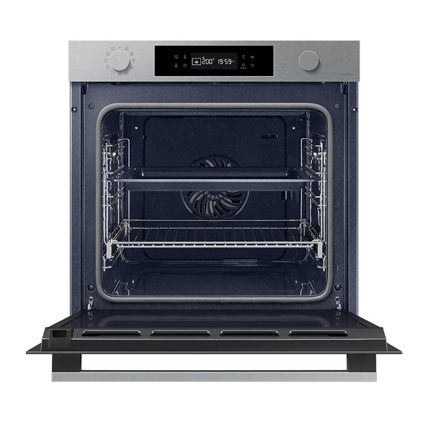 Samsung NV7B41301AS/U3 inox, beépíthető, sütőtér: 76L, grill, légkeverés, pirolitikus, sütő
