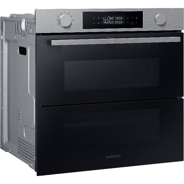Samsung NV7B4535YAS/U3 inox, beépíthető, sütőtér: 76L, grill, légkeverés, pirolitikus, sütő