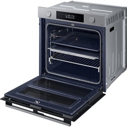 Samsung NV7B4535YAS/U3 inox, beépíthető, sütőtér: 76L, grill, légkeverés, pirolitikus, sütő