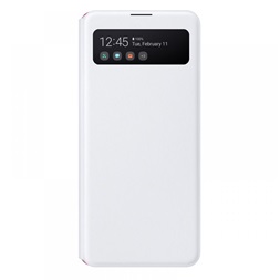 Samsung OSAM-EF-EA415PWEG Galaxy A41 s-view wallet cover fehér védőtok