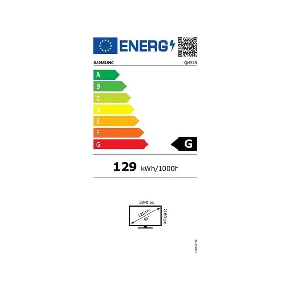 Samsung 50" QMC Crystal Signage 4K UHD IPS smart LED LFD kijelző