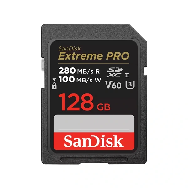 Sandisk 00226808 128GB SD Extreme Pro (SDXC V90 UHS-II) memóriakártya