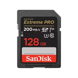 Sandisk 128GB SD Extreme Pro (SDXC Class 10 UHS-I U3) memória kártya