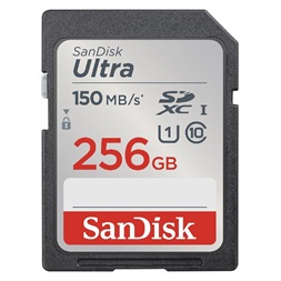 Sandisk 256GB SD Ultra (SDXC Class 10 UHS-I U1) memória kártya