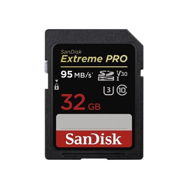 Sandisk 32GB SD Extreme Pro (SDHC Class 10 UHS-I U3) memória kártya