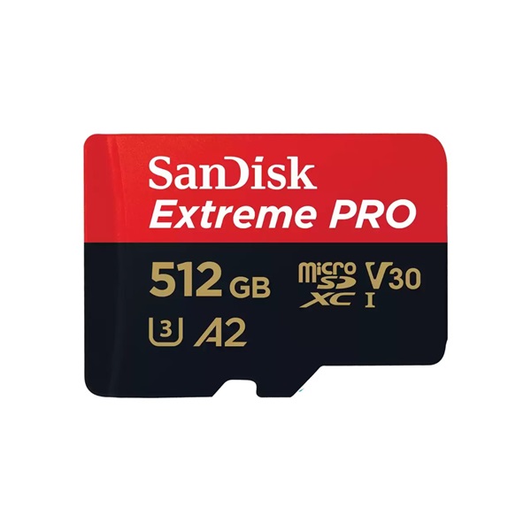Sandisk 512GB SD micro Extreme Pro (SDXC Class 10 UHS-I U3) memória kártya