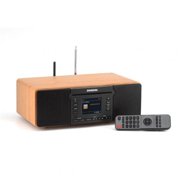 Sangean DDR-66BT DAB/FM/CD-lejátszó/USB/SD/Bluetooth barna internet rádió