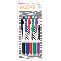 Zebra Sarasa Clip 0,7 Zebra Stripes 5pcs zselés toll