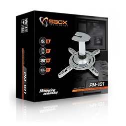 Sbox PM-101 mennyezeti projektor tartó 15kg