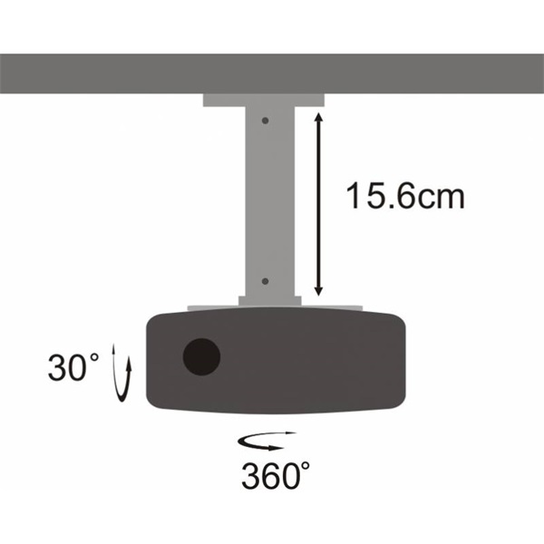 Sbox PM-101 mennyezeti projektor tartó 15kg