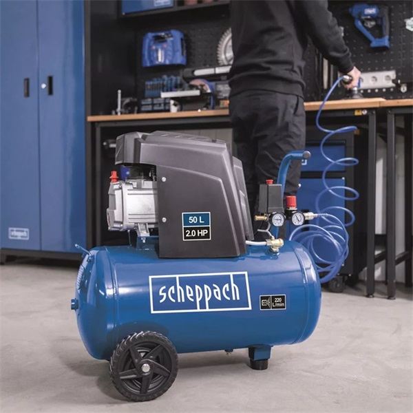 Scheppach HC 65 - 10 bar / 50 liter olajkenésű kompresszor