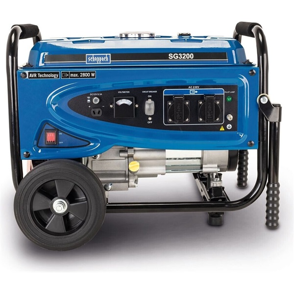 Scheppach SG 3200 - vázszerkezetes 2800 W, AVR szabályozással áramfejlesztő