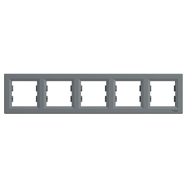 Schneider EPH5800562 ASFORA vízszintes acél ötös keret