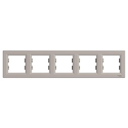 Schneider EPH5800569 ASFORA vízszintes bronz ötös keret
