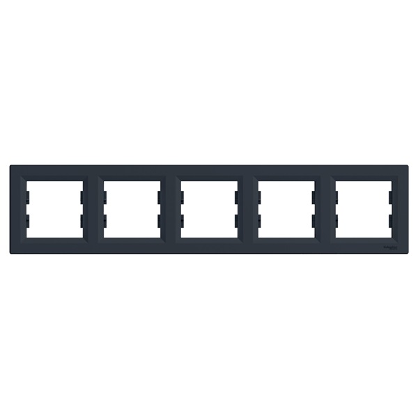 Schneider EPH5800571 ASFORA vízszintes antracit ötös keret