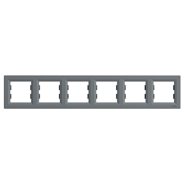 Schneider EPH5800662 ASFORA vízszintes acél hatos keret