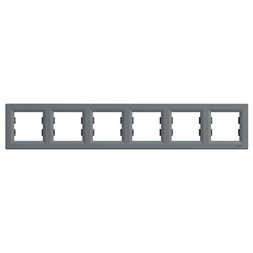 Schneider EPH5800662 ASFORA vízszintes acél hatos keret