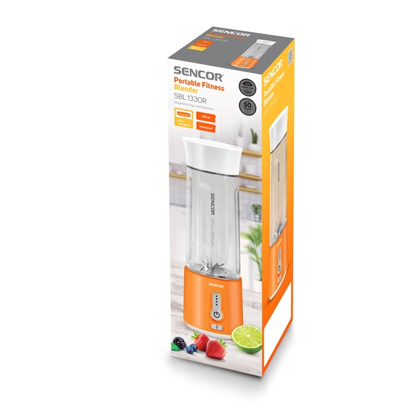 Sencor SBL 133OR 0,5L narancssárga smoothie készítő