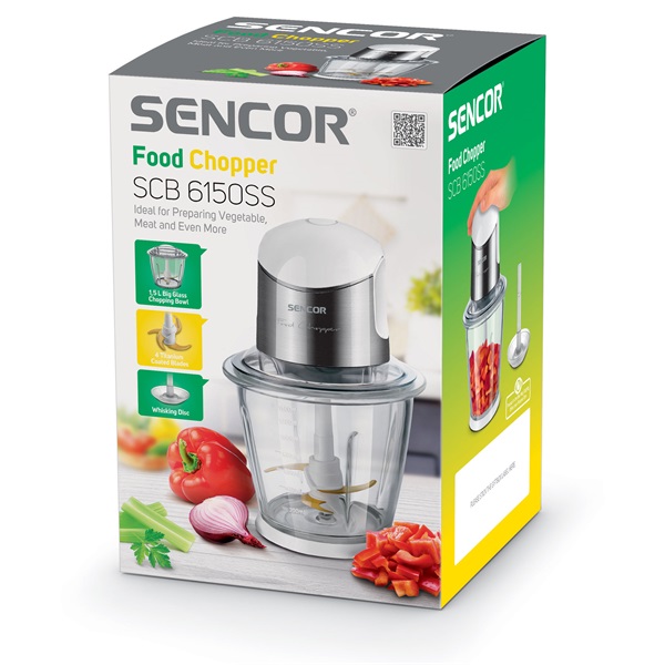 Sencor SCB 6150SS-EUE3 1,5L ezüst-fehér elektromos aprító
