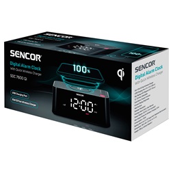 Sencor SDC 7600 Qi ébresztőóra töltővel