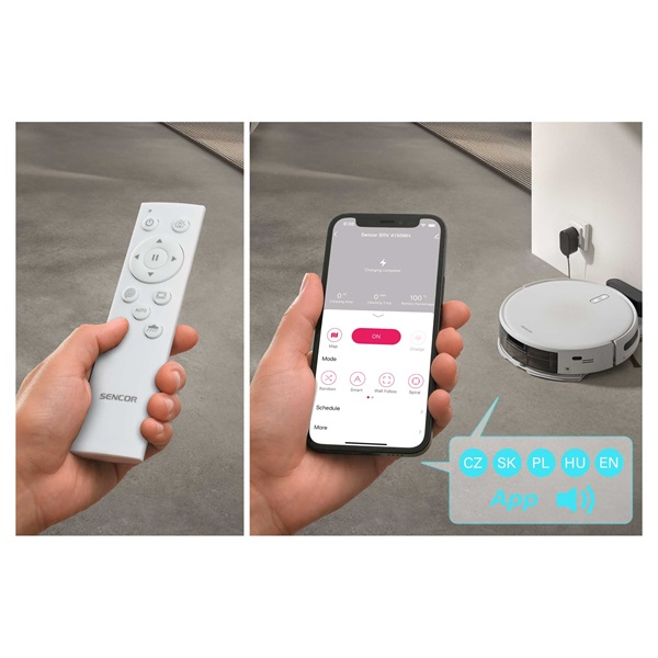 Sencor SRV 4150WH fehér robotporszívó