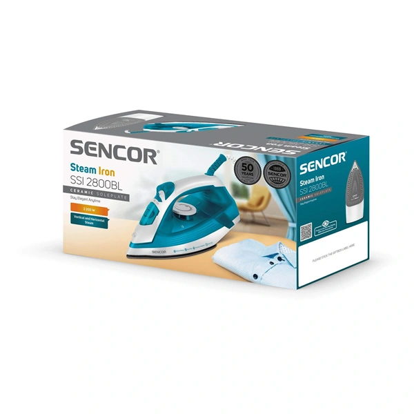 Sencor SSI 2800BL kék-fehér gőzölős vasaló