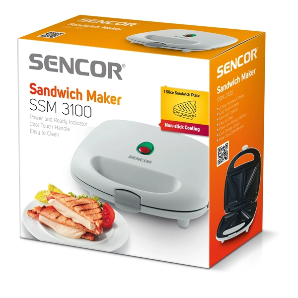 Sencor SSM 3100 fehér szendvicssütő