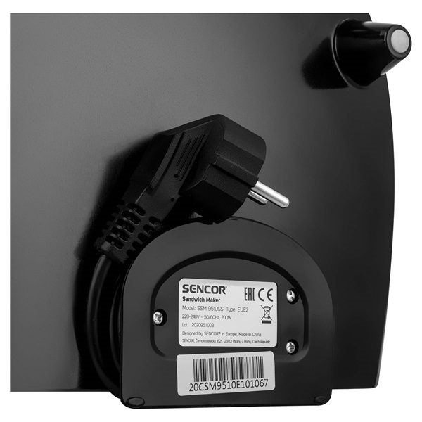 Sencor SSM 9510SS ezüst szendvicssütő