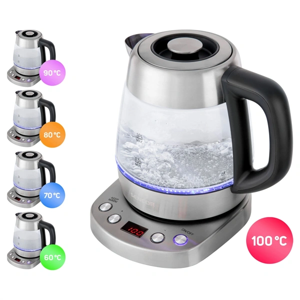 Sencor SWK 1080SS 1L-es teaszitás üveg vízforraló