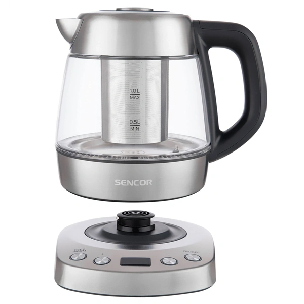 Sencor SWK 1080SS 1L-es teaszitás üveg vízforraló