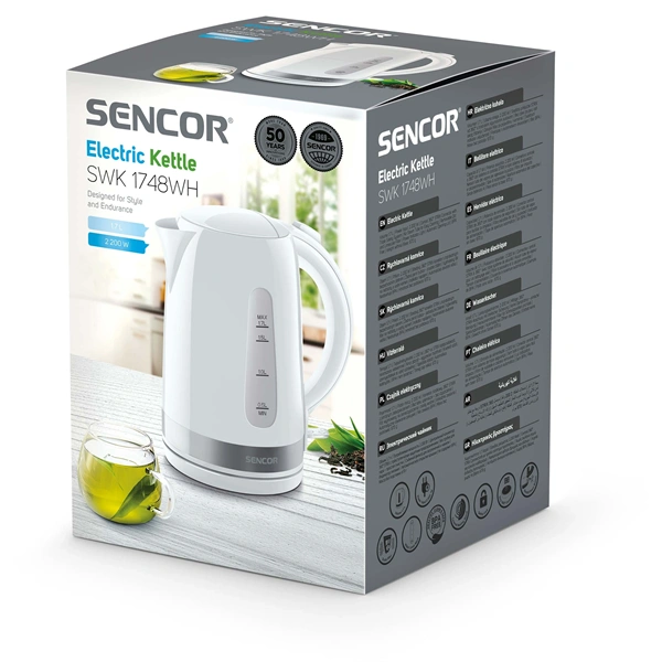 Sencor SWK 1748WH 1,7L-es fehér vízforraló
