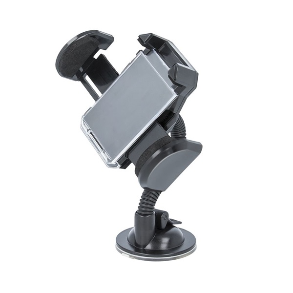 Setty TF-0054 univerzális műszerfalra/szélvédőre helyezhető fekete autós telefon tartó