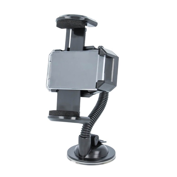 Setty TF-0054 univerzális műszerfalra/szélvédőre helyezhető fekete autós telefon tartó