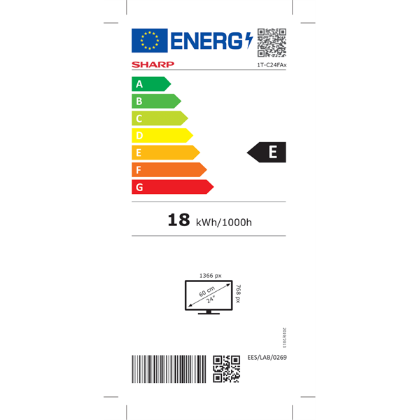 Sharp 24" 24FA2E HD Ready LED TV