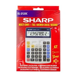 Sharp EL2125C irodai asztali számológép