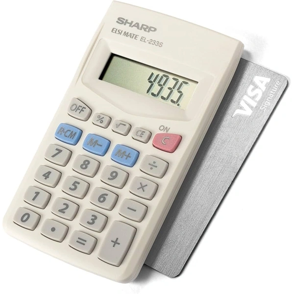 Sharp EL233S alapműveletes zsebszámológép