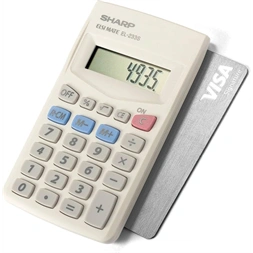 Sharp EL233S alapműveletes zsebszámológép