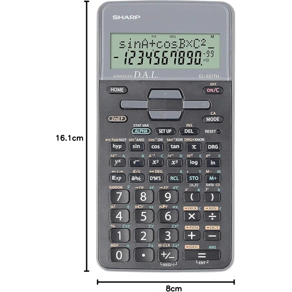 Sharp EL531THBGY 273 funkciós tudományos számológép